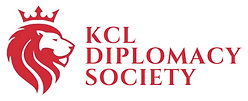 KCL Diplomacy Society red crowned lion logo